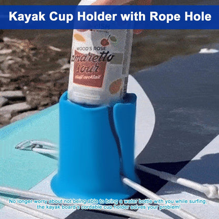 Paddle Board Cup Holder, 2PCS Universal Kayak Drink Holder Multifunctional Anti-Toppling Paddleboard Cup Holder Surfboard Water Bottle Holder for Outdoor Fishing Boat Kayak Accessories.
