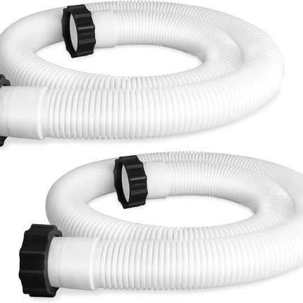 2 Pcs Pool Hoses for Above Ground Pools 1 1/2 Inch Diameter 59" Long Pool Pump Hose Replacement Filter Pump Hose Accessories.