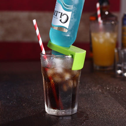 10pcs ABS Drink Clips Bottle Buckle Holders Beer Cocktail Snap for Schooner & Goblet Glasses (Random Color).