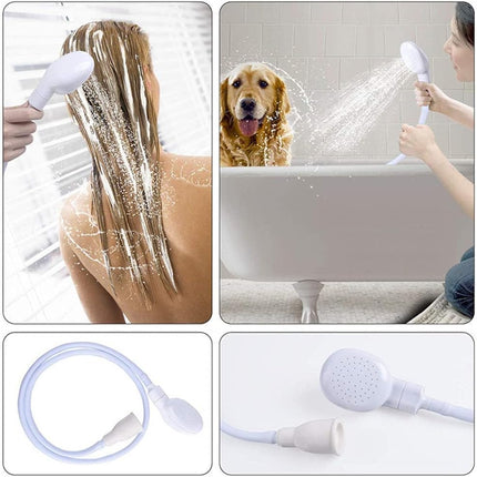 Portable Rubber Hose Spray, 1.3 Meters Pet Shower Sprayer Hand Held Hose,Hose Bath Tub Sink Spray Attachment for Washing Hair Pet Shower.