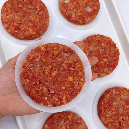 1500pcs Hamburger Patty Paper, 4.5IN Non-Stick Wax Papers, Round Parchment Paper, Food-Grade Burger Sheets for Patty Separating, Freezing, BBQ, Ground Beef and Turkey.