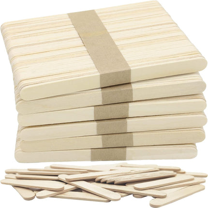240 Pcs Natural Wood Craft Sticks, Popsicle Sticks, Lolly Sticks for Crafts 4.5 Inch, Ideal for Homeschool Arts and Crafts, Waxing Supplies, Classroom Art Supplies.