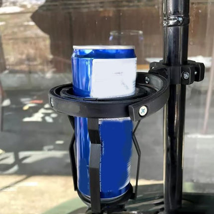Gyroscopic Cup Holder, Self-Leveling Cup Holder for Motorcycles, Anti-Spill Drink Holder Auto, Balancing Beverage Holder Heavy, Djustable Clip on Hanging Cup Holder for Trucks, Boats, Bicycles(Black).