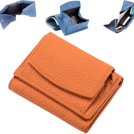 Houtangduty Mini Wallet for Woman,2025 New Houtangduty RFID Blocking Card Holder Organizer Pocket (Orange).