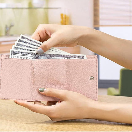 Houtangduty Mini Wallet for Woman,2025 New Houtangduty RFID Blocking Card Holder Organizer Pocket (Orange).