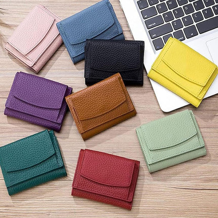 Houtangduty Mini Wallet for Woman,2025 New Houtangduty RFID Blocking Card Holder Organizer Pocket (Orange).