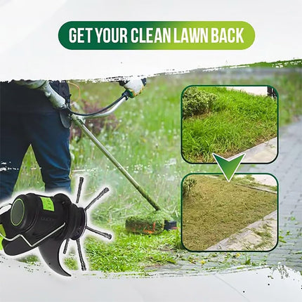 Universal Wire Weed Eater Head,Steel Wire Wheel Grass Trimmer,Steel Wire Weed Eater Head,Rotary Cutter Trimmer Head for String Trimmers, Gardening Lawnmower, Moss & Rust Removal (3 Knives).