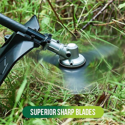 Universal Wire Weed Eater Head,Steel Wire Wheel Grass Trimmer,Steel Wire Weed Eater Head,Rotary Cutter Trimmer Head for String Trimmers, Gardening Lawnmower, Moss & Rust Removal (3 Knives).