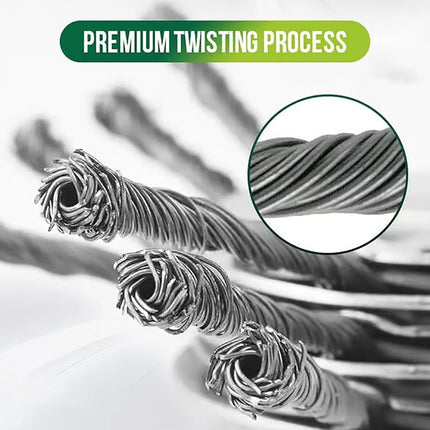 Universal Wire Weed Eater Head,Steel Wire Wheel Grass Trimmer,Steel Wire Weed Eater Head,Rotary Cutter Trimmer Head for String Trimmers, Gardening Lawnmower, Moss & Rust Removal (3 Knives).