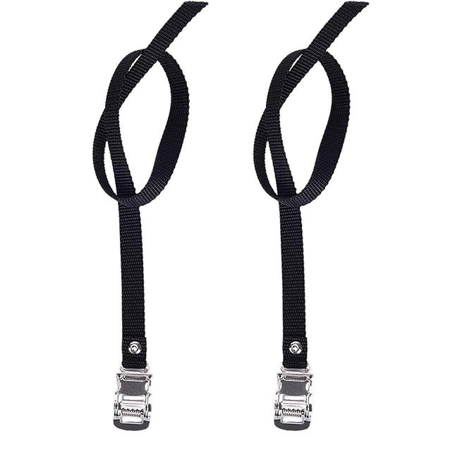 1 Pair Bikes Pedal Toe Straps Universal Replacement Foot Pedal Straps for Excersise Stationary Bike/Bicycle.