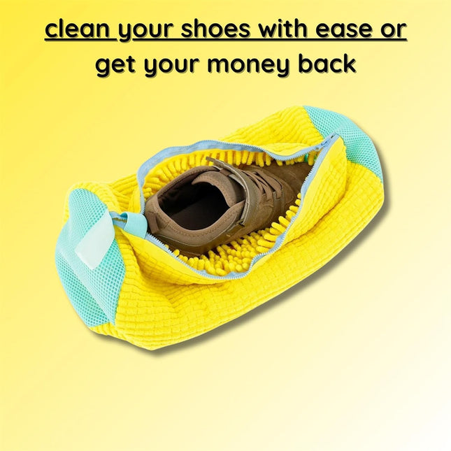 Unbloo Shoe Bag for Washing,Unbloo Laundry Shoe Bag, Sneaker Washing Machine Bag, Shoe Washing Machine Bag, Unstain Laundry Shoe Bag,Reusable Shoe Laundry Bag for Washer and Dryer (1pair-Yellow).