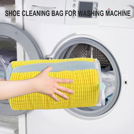 Unbloo Shoe Bag for Washing,Unbloo Laundry Shoe Bag, Sneaker Washing Machine Bag, Shoe Washing Machine Bag, Unstain Laundry Shoe Bag,Reusable Shoe Laundry Bag for Washer and Dryer (1pair-Yellow).