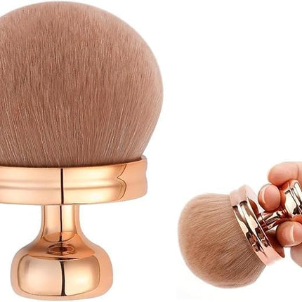 Extra Large Rose Gold Self Tanning Blend Brush,3 Inch Kabuki Brush for Self Tanner and Back Applicator,Soft synthetic hair, for Foundation, self-tanners, Powder, Face and Body (Rose Gold).