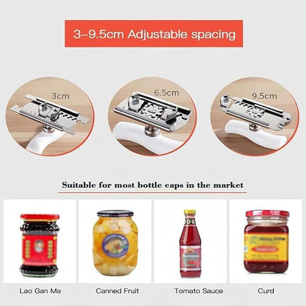 Effortless Arthritis Jar Opener, Easy Open Adjustable Grip Jar Opener, Jar Opener for Weak Hands, 2024 New Jar Opener Bottle Opener, for Seniors Easy Open Lid Opener (Green+White).