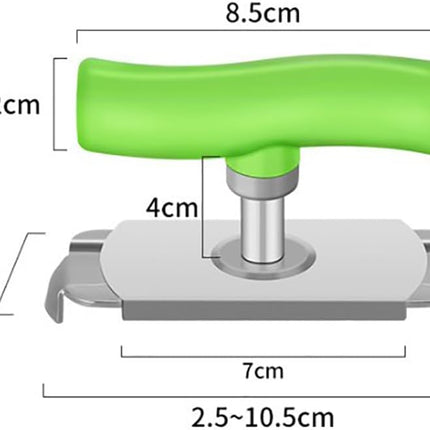 Effortless Arthritis Jar Opener, Easy Open Adjustable Grip Jar Opener, Jar Opener for Weak Hands, 2024 New Jar Opener Bottle Opener, for Seniors Easy Open Lid Opener (Green+White).