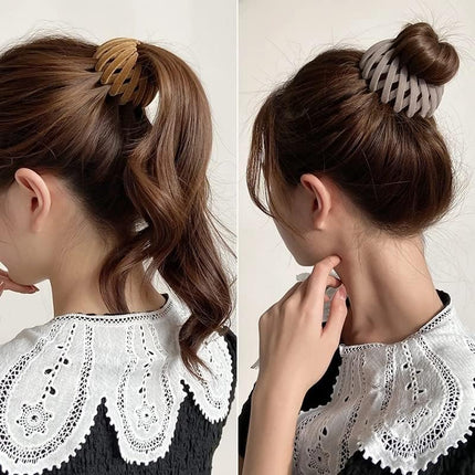 7PCS Birds Nest Hair Clip Holder and Lazy Plate Hairpin for Thin Hair.