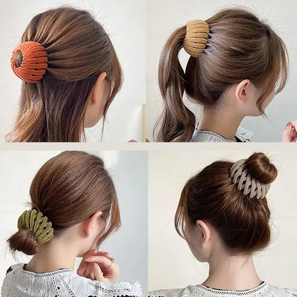 7PCS Birds Nest Hair Clip Holder and Lazy Plate Hairpin for Thin Hair.