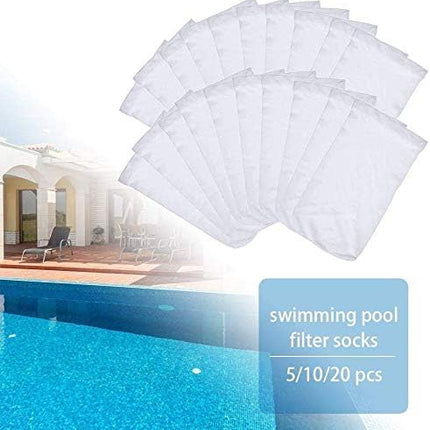 20 Pack Pool Skimmer Socks Fine Mesh Pool Socks fit for Swimming Pool and Spa Pre-Filter Savers Baskets and Skimmers.