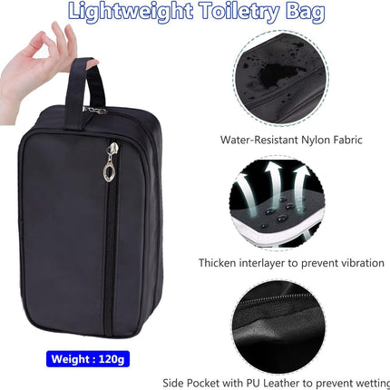 Toiletry Bag for Men,  Portable Travel Wash Bags, Water-Resistant Shaving Bag Gym Shower Bathroom Bag Dopp Kit Make Up Bag Toiletries Accessories Organizer (Black).