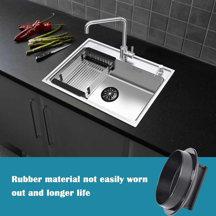 2 PCS/Set Garbage Disposal Splash Guards and Garbage Disposal Plug,Sink Baffle Drain Plugs Universal Rubber Garbage Disposal Splash Guard and Disposal Cover for Waste King in-Sink-Erator.