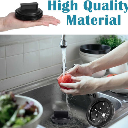 2 PCS/Set Garbage Disposal Splash Guards and Garbage Disposal Plug,Sink Baffle Drain Plugs Universal Rubber Garbage Disposal Splash Guard and Disposal Cover for Waste King in-Sink-Erator.