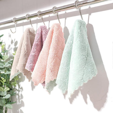 20 Pack Cleaning Cloth Kitchen Cloth, Dish Towels Super Absorbent Coral Velvet Dishtowels, Microfiber Premium Soft Tea Towels, Quick Dry Rags, Multipurpose Reusable Washcloths, Non-Stick Oil Cloths..