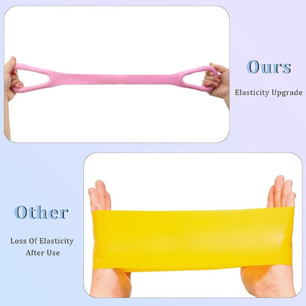 3 Pack Figure 8 Fitness Resistance Band, Elastic Bands for Working Out,Arm|Back|Chest Training Exercise Bands, Exercise Equipment for Yoga, Pilates,Physical Therapy.