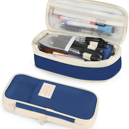 Pencil Case, Large Capacity Aesthetic Pen Cases with Durable Zipper, Big Stationery Pencil Pouch for Women & Men.