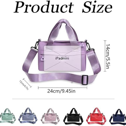 Mini Gym Bag for Women & Men Adjustable Small Duffle Bag with Detachable Strap, Waterproof Gym Tote with Wet Compartment, Portable Fitness Shoulder Bag for Sports & Travel (Black).