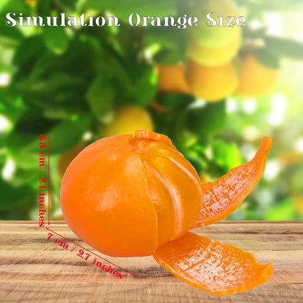 Tangerine Squishies Stress Relief Soft Scented Simulation Orange Fruit Squeeze Toys Cute Birthday Gift Novelty Toy for Kid Adult (Orange).