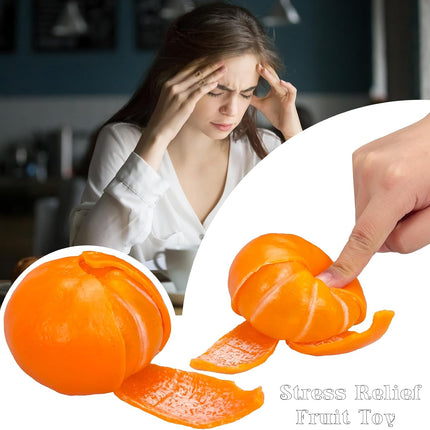 Tangerine Squishies Stress Relief Soft Scented Simulation Orange Fruit Squeeze Toys Cute Birthday Gift Novelty Toy for Kid Adult (Orange).