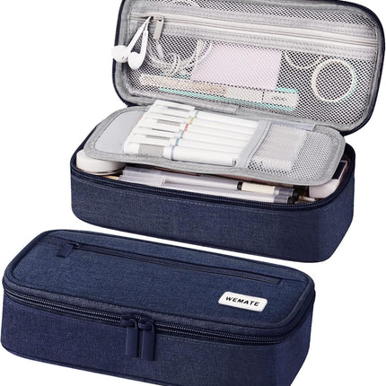 Large Pencil Case, Big Capacity Pencil Pouch Stationery Pen Bag, Storage High Capacity Bag Pouch Holder Box Organizer, Marker Pen Case for Women & Men.