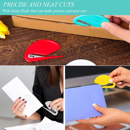 Knotting Comb 6Pcs Pet Hair Remover Knot Combs Letter Opener Mail Envelope Wrapping Paper Cutter with Safe Plastic Handle for Cats Dogs Letters.