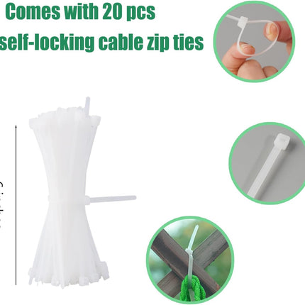 10Pack Melon Hammock Watermelon Nets with 20 Cable Zip Ties, Heavy Duty Watermelon Honeydew Net for Garden Trellis Vertical Garden Growing.