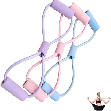 Resistance Bands with Handles, Arm Figure 8 Resistance Band, Pull Rope for Full,Body Workouts, Stretching Expand Bands for Back and Shoulder, Chest Expander, Fitness Elastic Bands for Women Men.