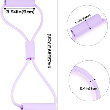 Resistance Bands with Handles, Arm Figure 8 Resistance Band, Pull Rope for Full,Body Workouts, Stretching Expand Bands for Back and Shoulder, Chest Expander, Fitness Elastic Bands for Women Men.