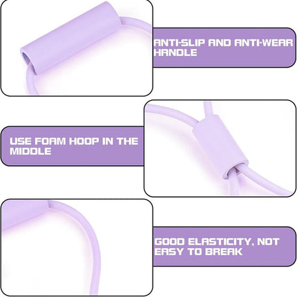 Resistance Bands with Handles, Arm Figure 8 Resistance Band, Pull Rope for Full,Body Workouts, Stretching Expand Bands for Back and Shoulder, Chest Expander, Fitness Elastic Bands for Women Men.