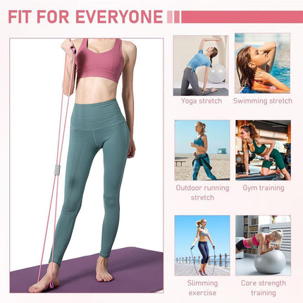 Resistance Bands with Handles, Arm Figure 8 Resistance Band, Pull Rope for Full,Body Workouts, Stretching Expand Bands for Back and Shoulder, Chest Expander, Fitness Elastic Bands for Women Men.
