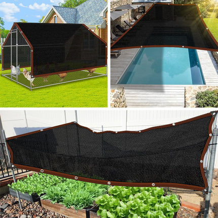 Shade Cloth - for Garden Plants 10X13FT Sun Shades Mesh Tarp with Grommets 90% Outdoor Sunblock Shade Sails for Greenhouse Pergola Patio Chicken Coop.