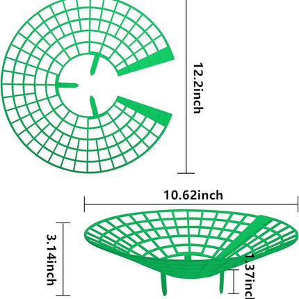 10 Pack Strawberry Plant Supports, Strawberry Plant Stand with 3 Sturdy Legs, Strawberry Growing Racks, Strawberry Growing Frame, Protecting Strawberry Plants from Mold, Rot and Dirt, Green.