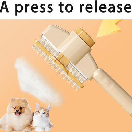 Zen Brush for Cats, New Avatar Zenbrush Cat Comb, Upgrade Self-Cleaning Pet Flea Comb Grooming Brush, Short&long Cat Dogs Multi-function Grooming Brushs for Massaging and Removes Fur (Mix).