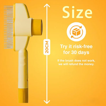Zen Brush for Cats, New Avatar Zenbrush Cat Comb, Upgrade Self-Cleaning Pet Flea Comb Grooming Brush, Short&long Cat Dogs Multi-function Grooming Brushs for Massaging and Removes Fur (Mix).