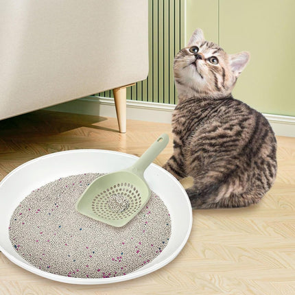 Cat Litter Scoop, Kitten Pooper Lifter, Non Stick Sifter Poop Cleaner Corner Shovel,Cat Feces Scoop, Cat Cleaning Supplies, A Variety Of Colors Available, Durable And Reliable (B).
