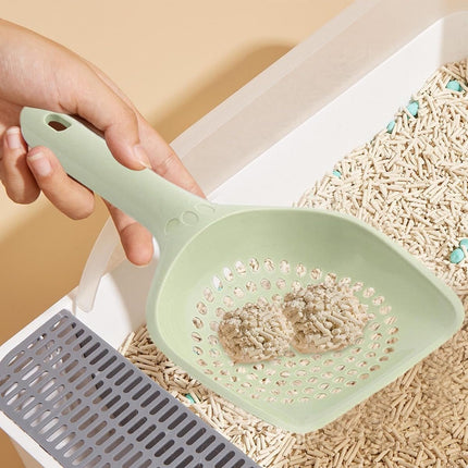 Cat Litter Scoop, Kitten Pooper Lifter, Non Stick Sifter Poop Cleaner Corner Shovel,Cat Feces Scoop, Cat Cleaning Supplies, A Variety Of Colors Available, Durable And Reliable (B).