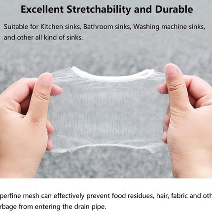 Kitchen Sink Strainer Mesh Bag- 200 PCS Disposable Sink Net Strainer Filter Bags for Sink Drain for Collecting Kitchen Food Waste Leftover Garbage.