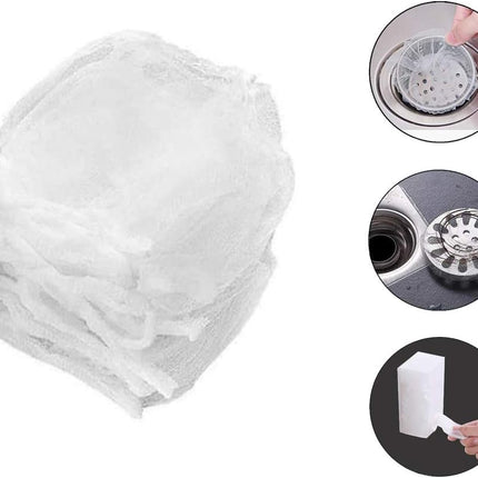 Kitchen Sink Strainer Mesh Bag- 200 PCS Disposable Sink Net Strainer Filter Bags for Sink Drain for Collecting Kitchen Food Waste Leftover Garbage.