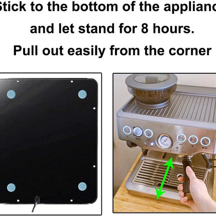 Appliance Sliders for Kitchen Appliances, DIY Teflon Coffee Maker Slider, 12 PCS Coffee Pot Slider Tray Alternatives.