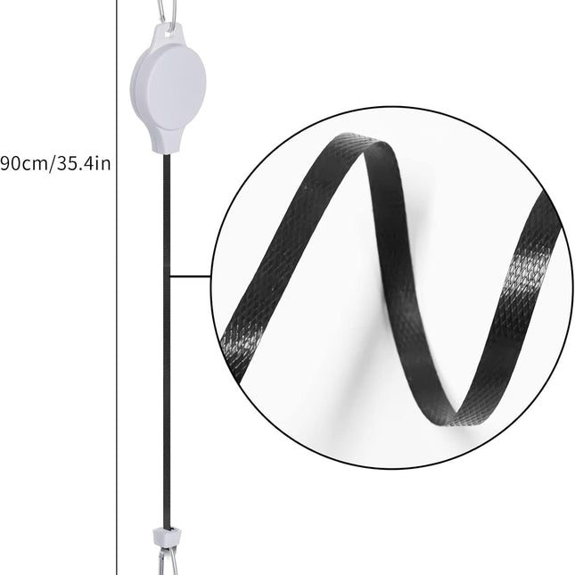 2 Pack Plant Pulley Retractable Hanger Adjustable Height Wheel for Hanging Plants Heavy Duty Indoor Outdoor Plant Hanger for Garden (2).