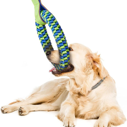 Bullymake Dog Toys for Aggressive Chewers - Tug of War & Teeth Cleaning - Medium & Large Dogs.