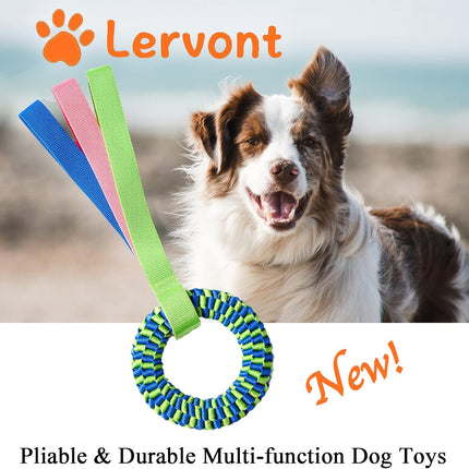 Bullymake Dog Toys for Aggressive Chewers - Tug of War & Teeth Cleaning - Medium & Large Dogs.